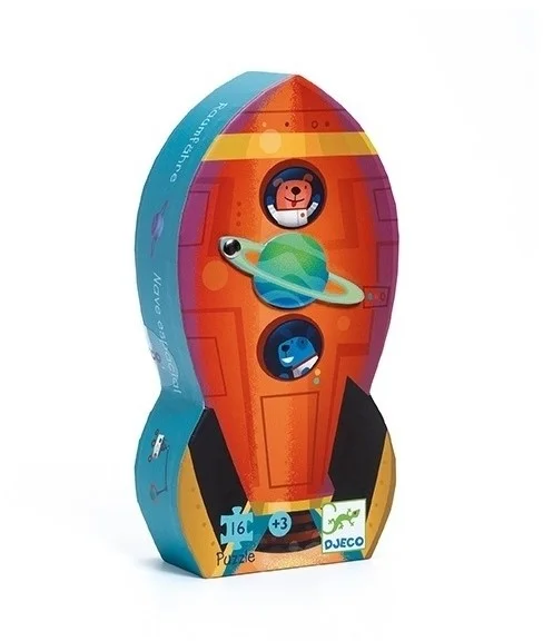 DJECO 37271 P. Silueta Nave espacial Puzzles
