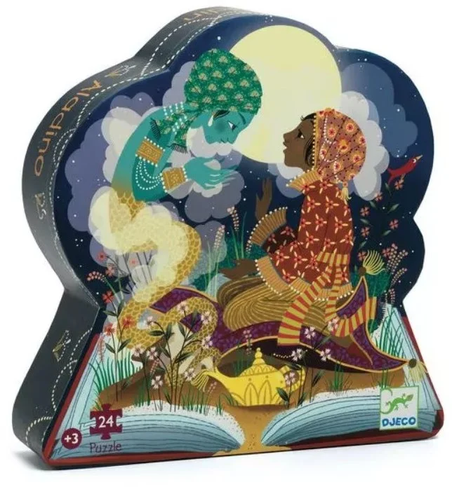 DJECO 37281 P. Silueta Aladín Puzzles