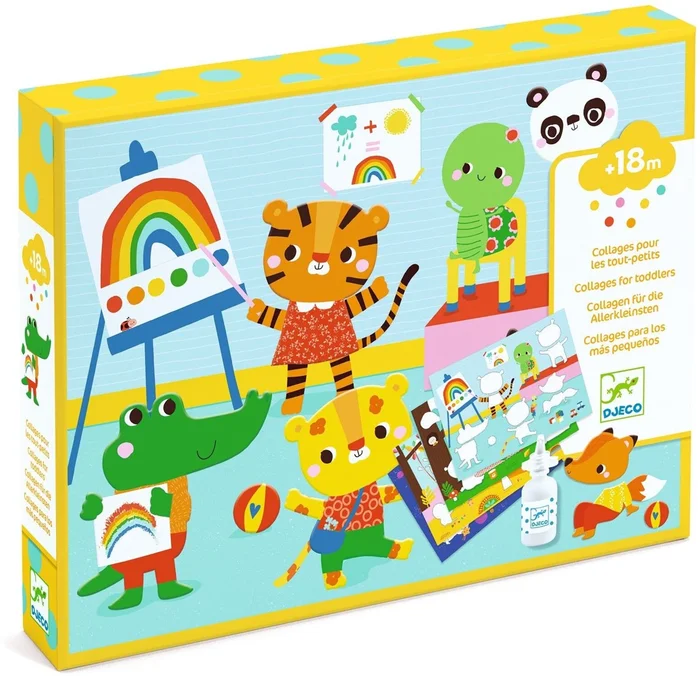 Djeco Bastelset Collagen erstellen – Tierfreunde