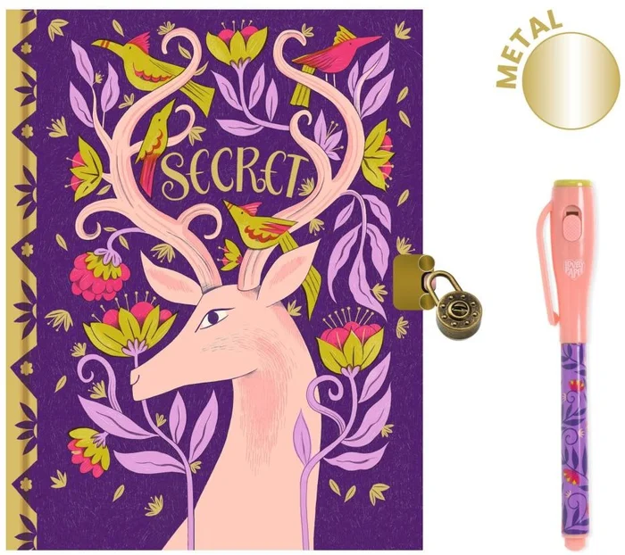 Djeco Carnet secret Melissa – Feutre magique – FSC MIX