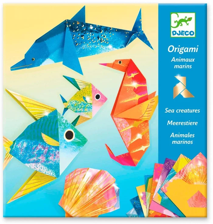 Djeco DJ08755 Papiroflexia Origami Animales Marinos (mín. 2 u.) Puppen und Figuren