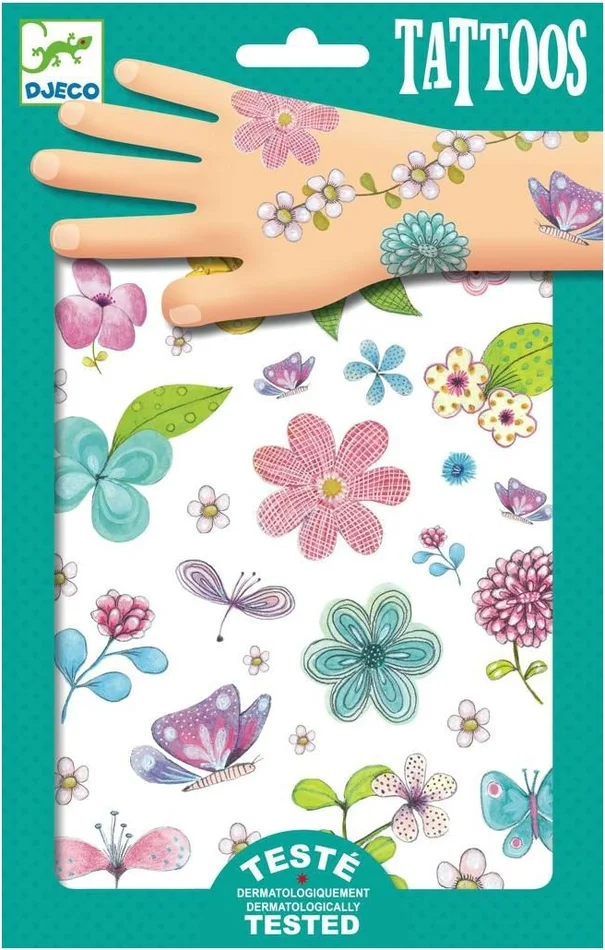 Djeco DJ09585 – Tattoos – Fair Flowers of the Field