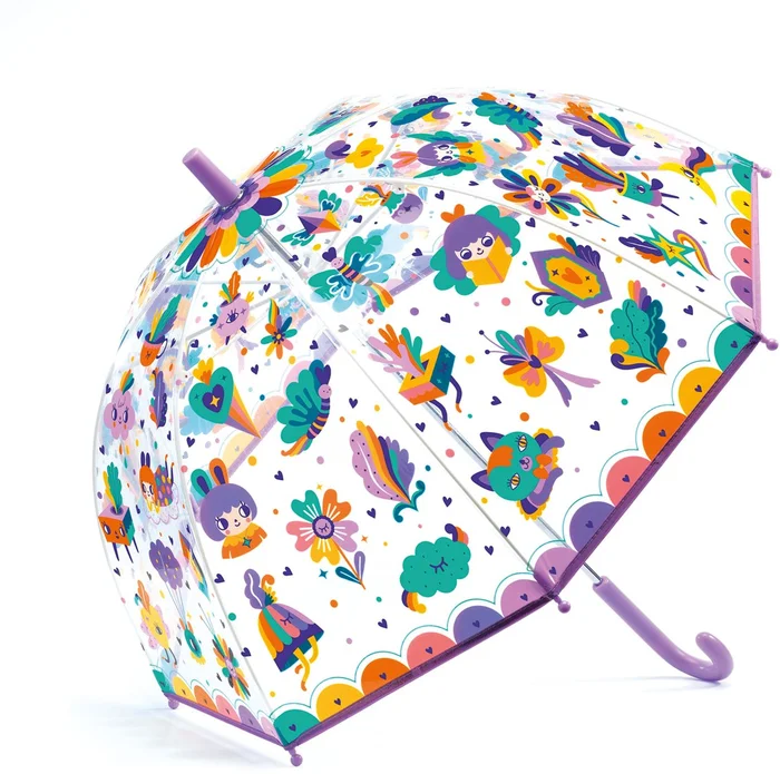 DJECO Regenschirm Regenbogen Iris Accessoires, Jugend Unisex, mehrfarbig (mehrfarbig), einzigartig