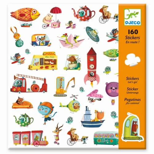 DJECO Stickerbögen – Let’s go!