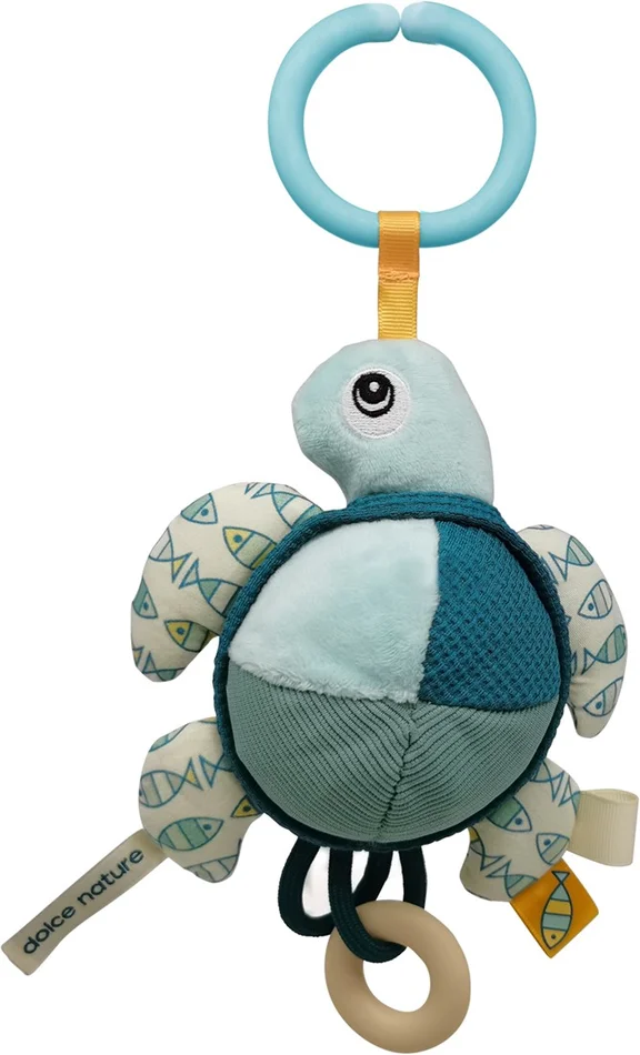 Dolce Toys Spielzeug Ozean Aktivitätsanhänger – Turtle Flippy