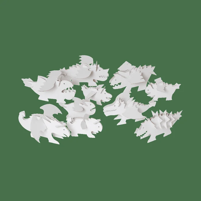 Drachen aus Pappe zum Gestalten, klein