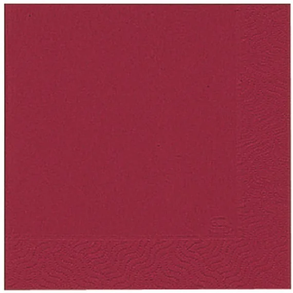 Duni servetten Bordeaux Red 3-laags 33×33