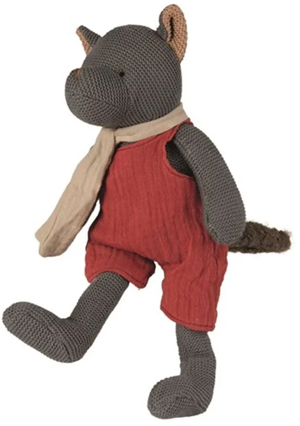 Egmont Toys Gestricktes Kuscheltier John 30x15x10 cm