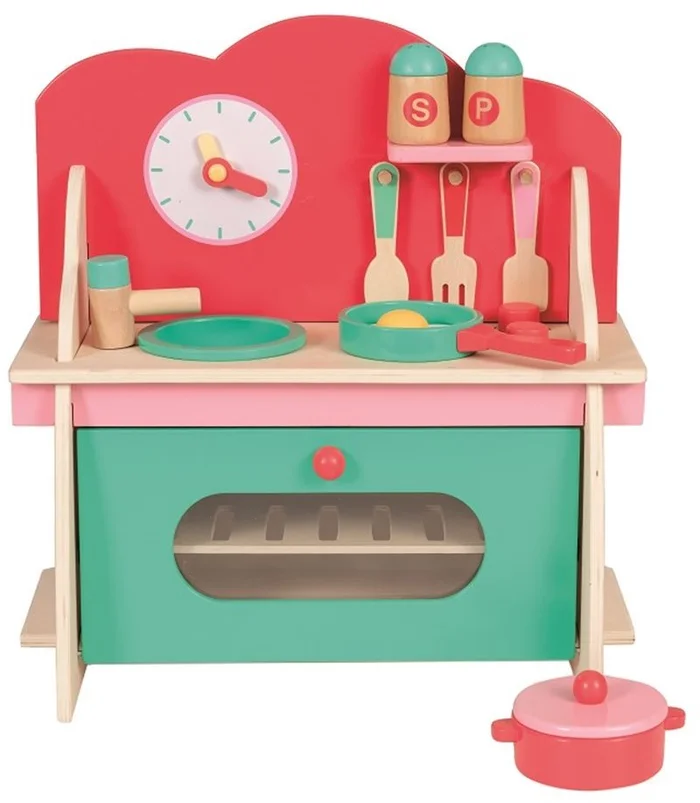 Egmont Toys Küche Holz 36x17x38 cm mit Zubehör
