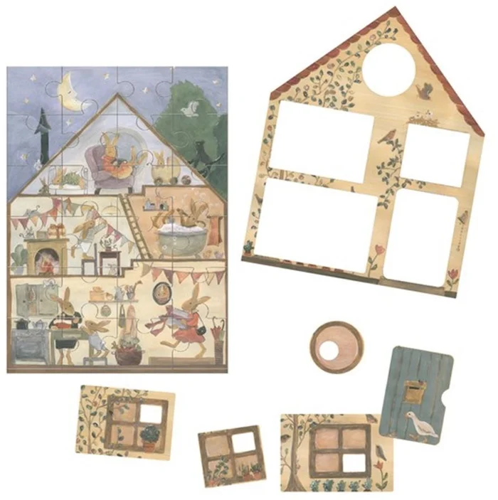 Egmont Toys Puzzle Haus der Kaninchen 29x39x3 cm
