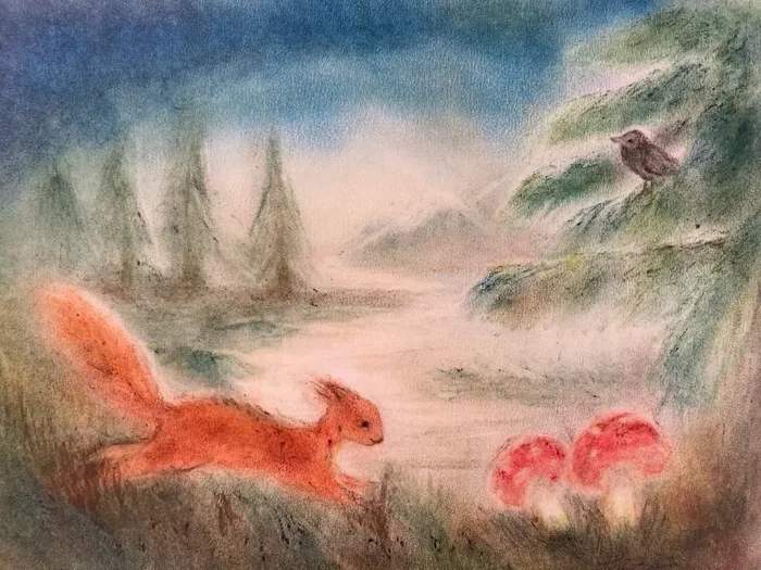 Eichhörnchen Landschaft