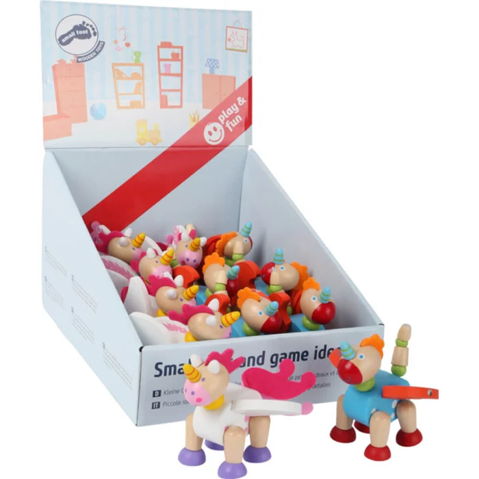 Einhorn Holzfigur und Drache