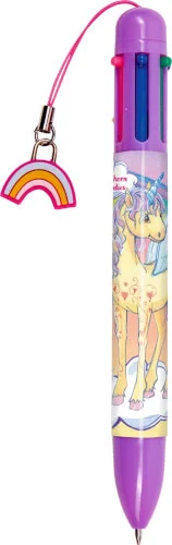Einhorn-Paradies – Kugelschreiber mit 6 Farben