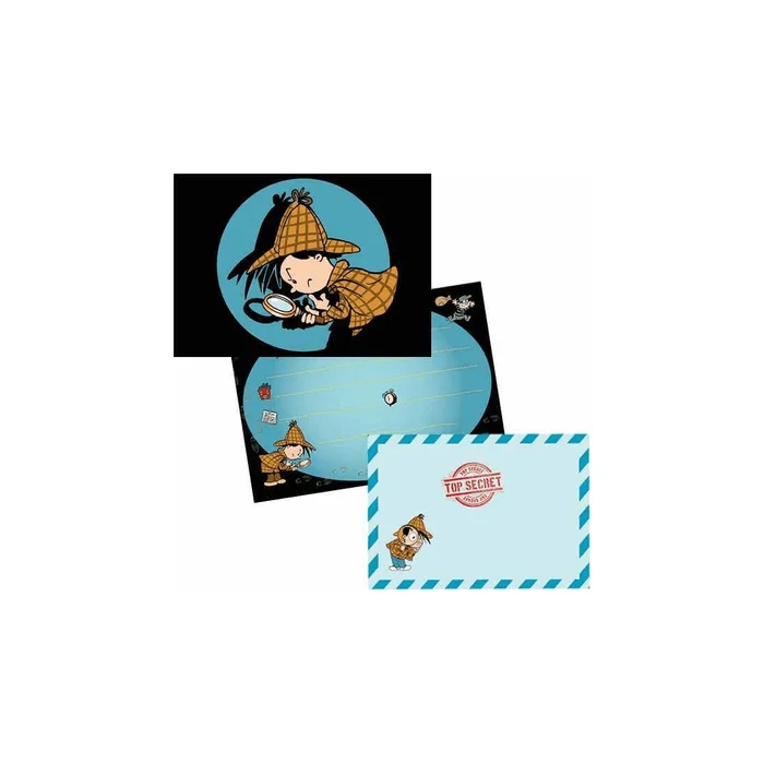 Einladungen Detektiv Flo, 8 Stk.