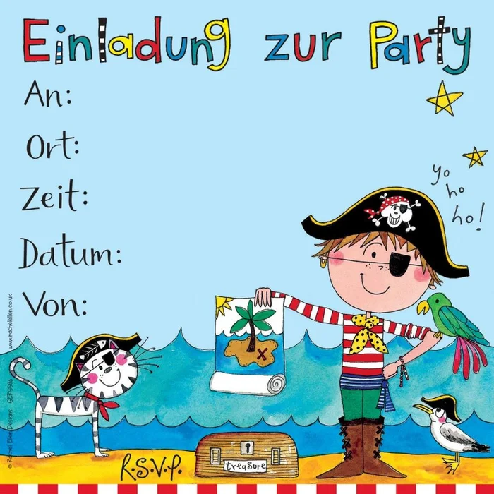 Einladungen Frecher Pirat