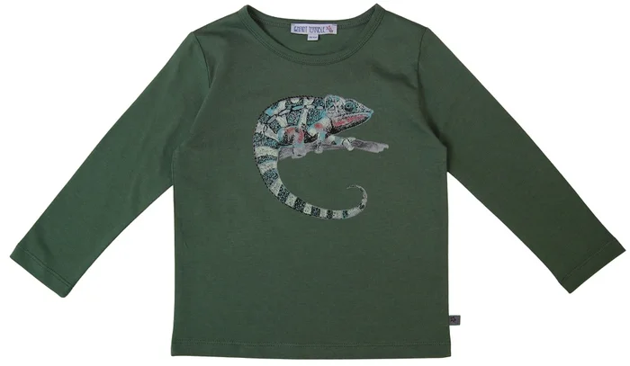 Enfant Terrible Langarm Shirt mit Chamäleondruck