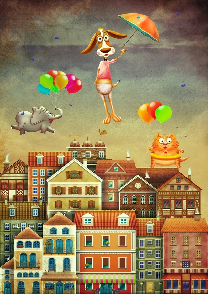 Enjoy Puzzle Above the City – 1000 Teile