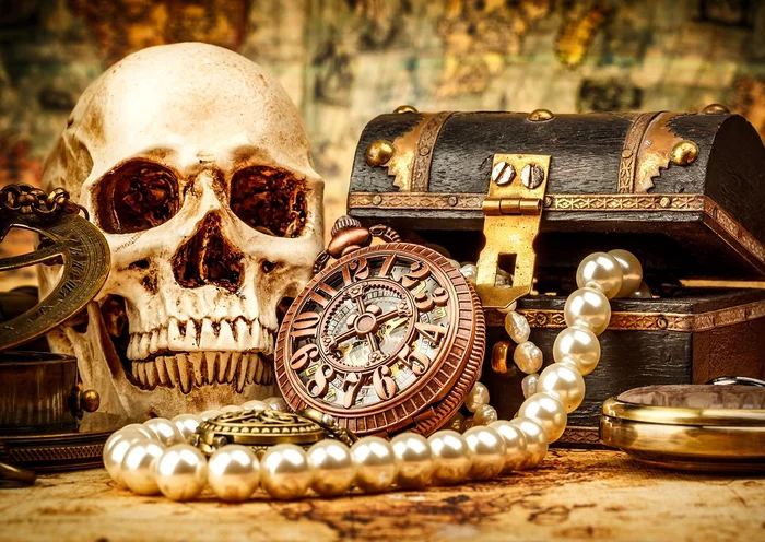 Enjoy Puzzle Schreibtisch des Piratenkapitäns – 1000 Teile