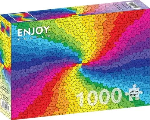 Enjoy Puzzle Stained Glass Rainbow Burst – 1000 Teile