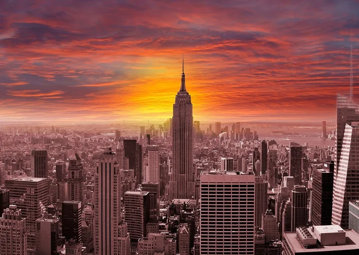 Enjoy Puzzle Sunset Over New York Skyline – 1000 Teile
