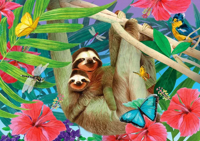 Enjoy Puzzle Sweet Sloths – 1000 Teile