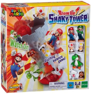 EPOCH Games Super Mario™ 7356 Blow Up! Shaky Tower – Geschicklichkeitsspiel