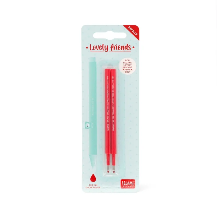Erasable Pen Lovely Friends – 2er Ersatzpatronen für Gelstift Red