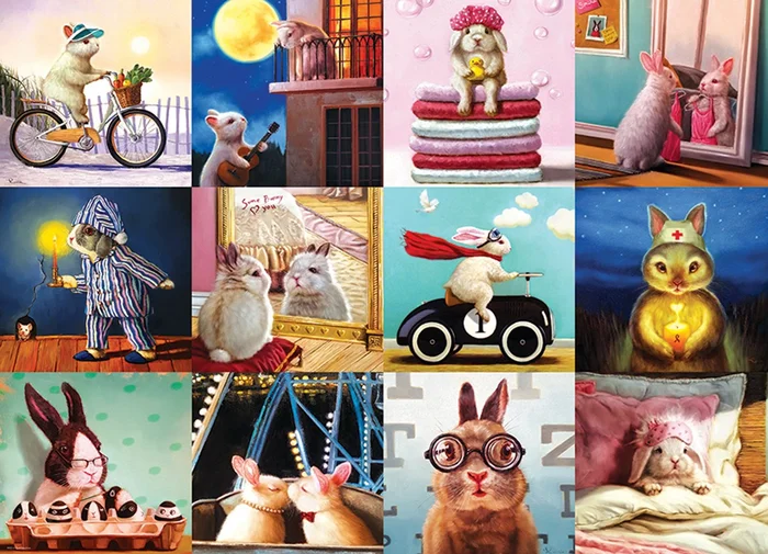 Eurographics Funny Bunnies (1000)