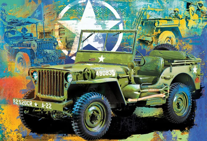Eurographics Military Jeep Tin (550)