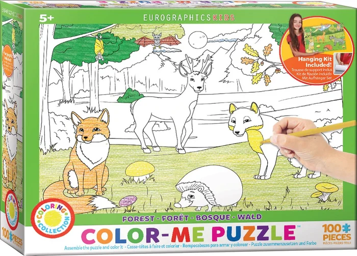 Eurographics puzzle Color-Me Puzzle – Wald – 100 Teile