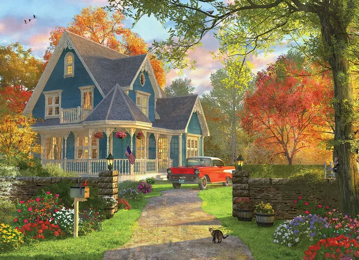 Eurographics puzzle Dominic Davison – The Blue Country House – 1000 Teile