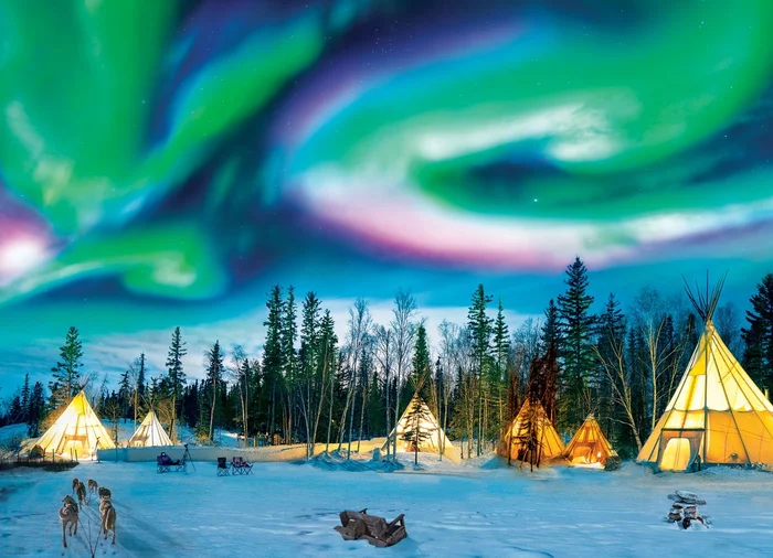 Eurographics puzzle Northern Lights – Yellowknife – 1000 Teile