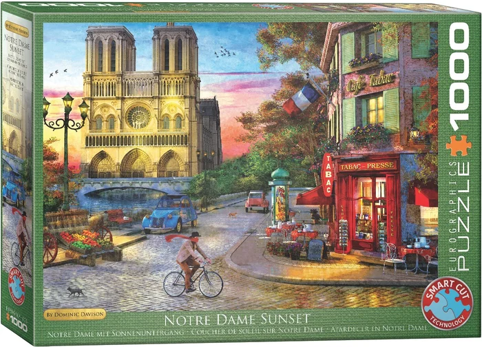 Eurographics Puzzle Notre Dame Sunset – Dominic Davison – 1000 Teile