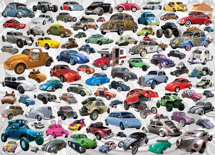 Eurographics puzzle VW Beetle – Welcher ist dein Käfer? – 1000 Teile