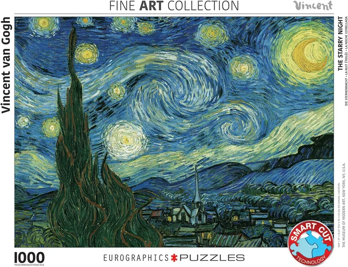 Eurographics Sternennacht – Vincent van Gogh (1000)
