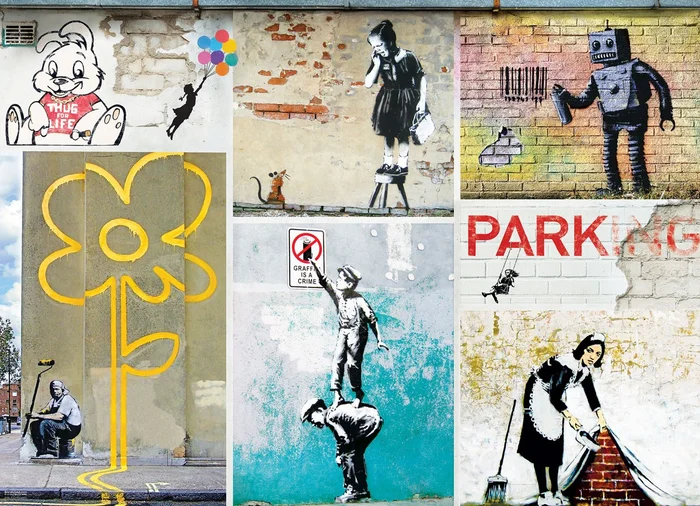 Eurographics Street Art – Banksy – 1000 Teile