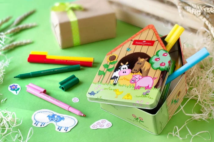 Faber-Castell Filzstifte Connector Bauernhof