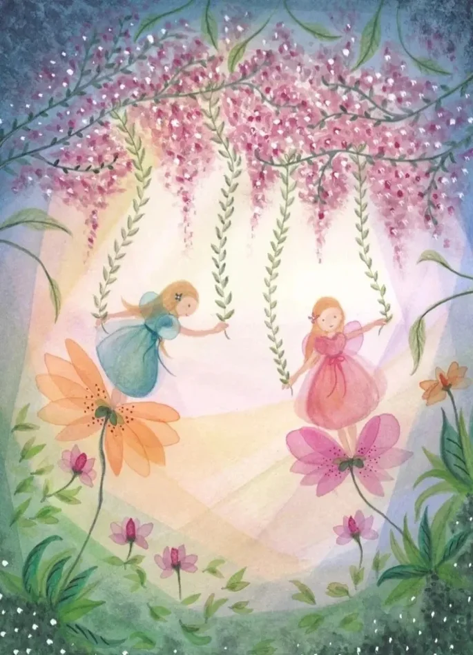 Fairies with Flowers Im Angebot, keine Steuern