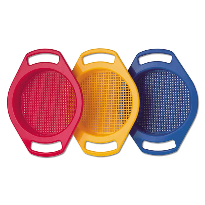 Farbenfrohe Siebe für den Spielplatz in unserem Onlineshop kaufen