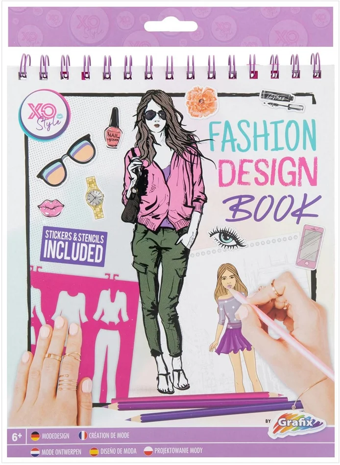 Fashion Design Stickerboek + Stencils