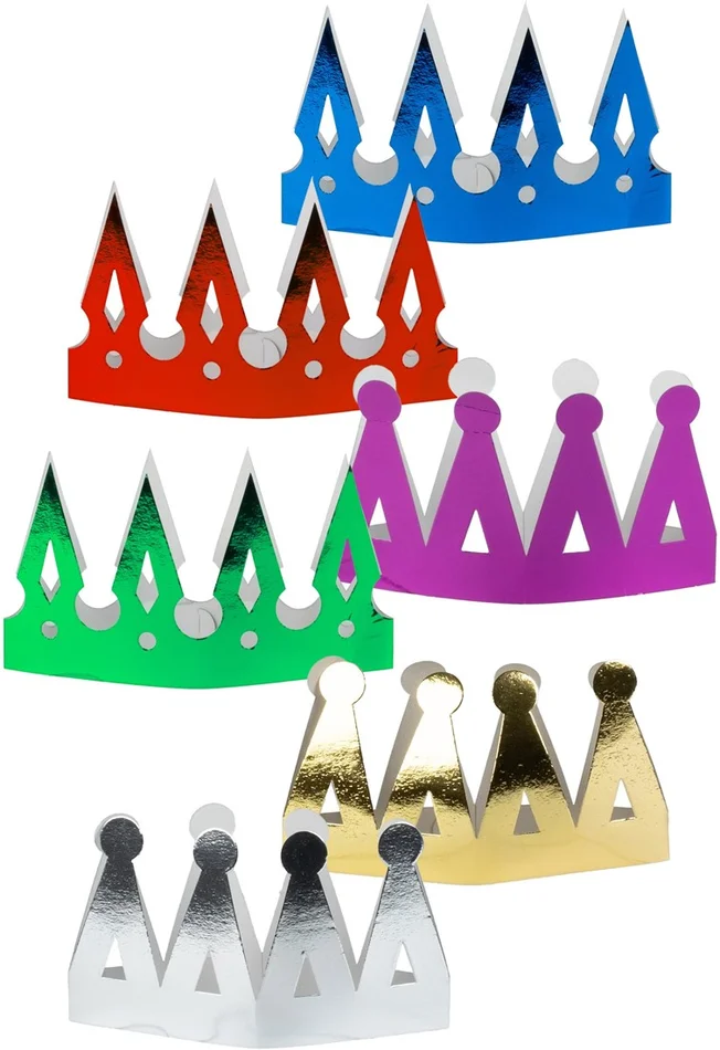 Feestkroontjes, 6st.