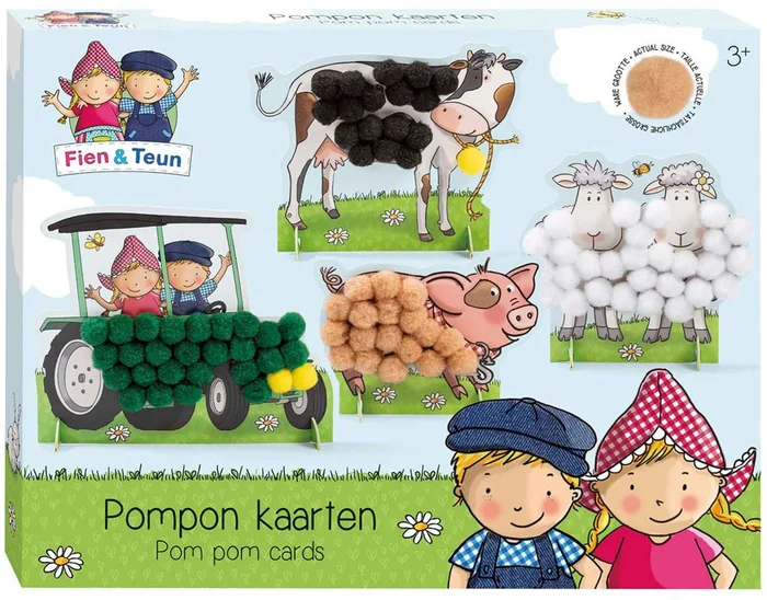 Fien & Teun Pompom Plakken