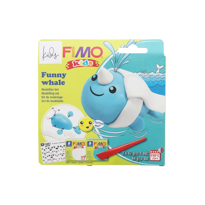 FIMO kids Modellier-Set Funny Whale