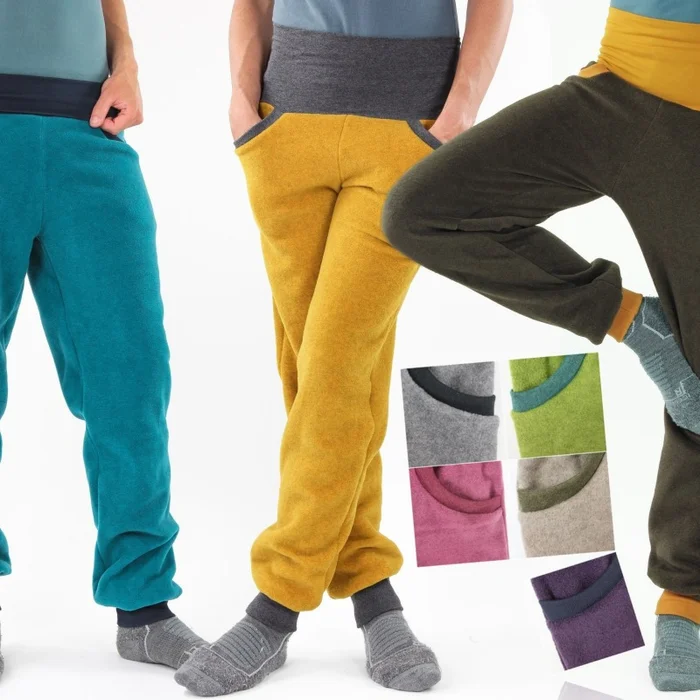 Fleecehose unisex mit Taschen und Bauchbündchen MEHRERE FARBEN