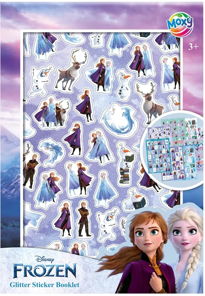 Frozen a5 glitter stickerset 8 stuks