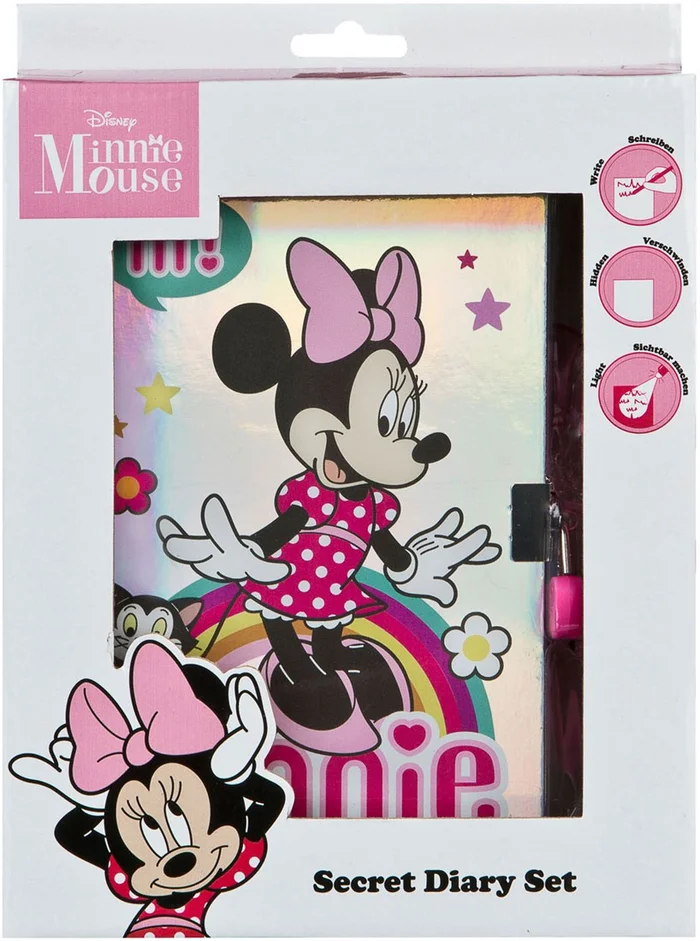 Geheim Dagboek Minnie Mouse met UV-pen