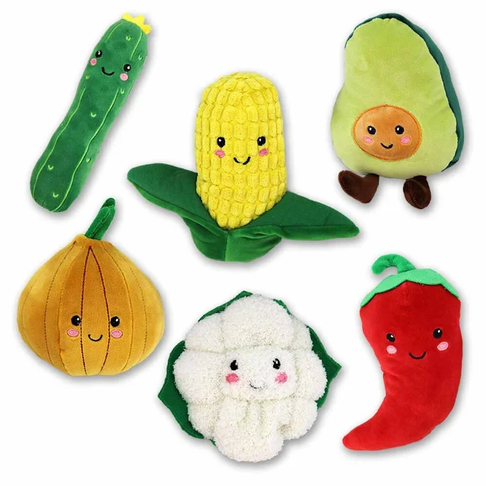 Gemüse Plüsch mit Kawaii Gesicht „Foodies“ – ca. 16 cm