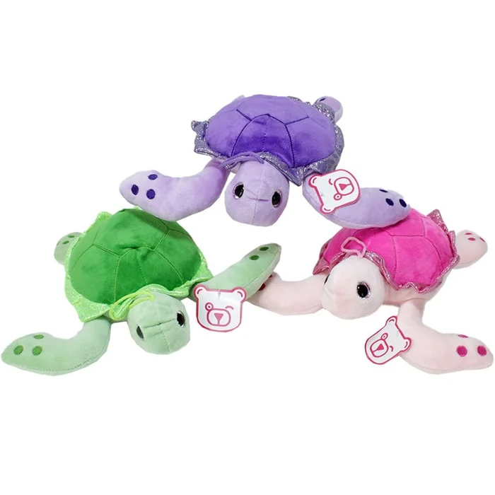 Glitzer Schildkröte Stofftier „Gisela“ – ca. 25 cm