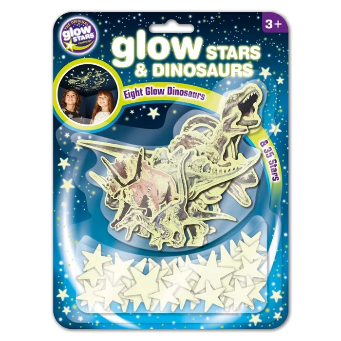 Glow Glitter – Stars und Dinos