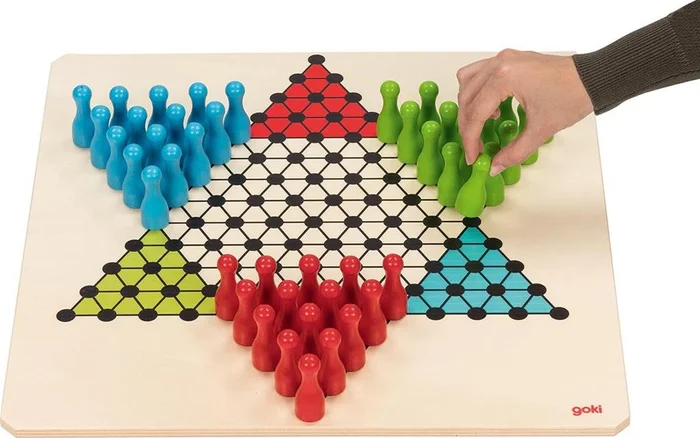 GOKI Brettspiel – Chinesisches Damespiel XXL